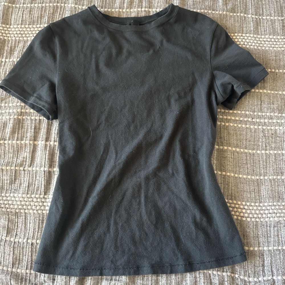 SKIMS Cotton Jersey T-Shirt – Black, Size S